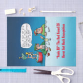 Rude Alf der rot gennannte Elf Funny Xmas Seidenpapier (Handwerk)