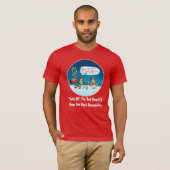 Rude Alf der Rotnasen-Elf Funny-Cartoon T-Shirt (Vorne ganz)