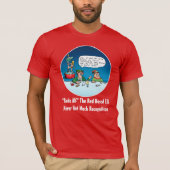 Rude Alf der Rotnasen-Elf Funny-Cartoon T-Shirt (Vorderseite)