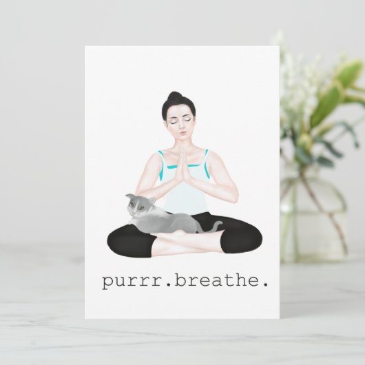 Rüde Atmen Dankeskarte (Stehend Vorderseite)