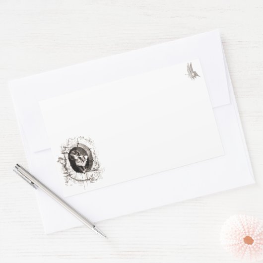 Rude-Aufkleber Rechteckiger Aufkleber (Umschlag)