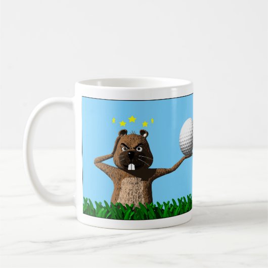 Rude Awakening Groundhog Day Tasse (Links)