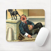 RUDE AWAKENING - Vintage Hundekunst Mousepad (Mit Mouse)