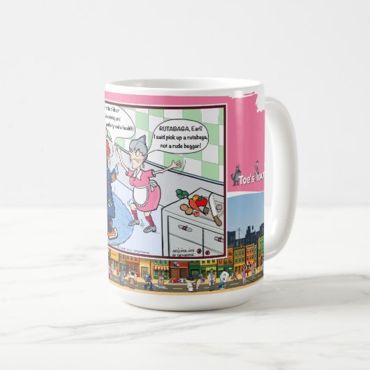 Rude Beggar | Literal Wordplay Humor Classic Kaffeetasse (VorderseiteRechts)