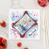 Rude Beggar | Literal Wordplay Humor Dinner Napkin Serviette (Beispiel)