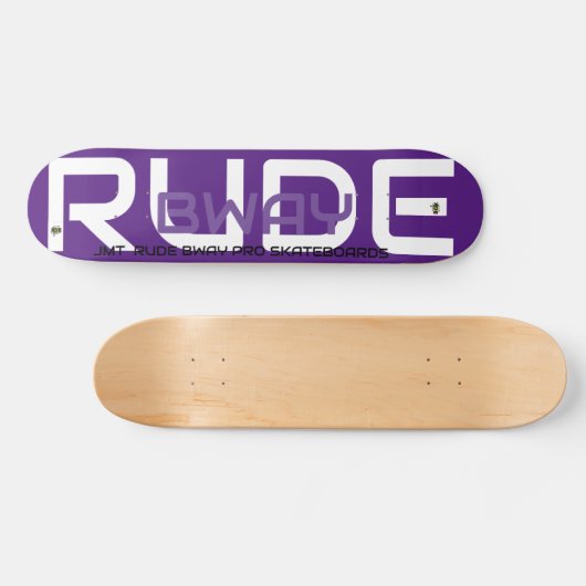 RUDE BWAY 7 3/4" Skateboard Deck (Horizontal)