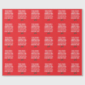 Rude Christmas Funny Weihnachten Unglaublich witzi Geschenkpapier (Flach)