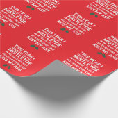 Rude Christmas Funny Weihnachten Unglaublich witzi Geschenkpapier (Ecke)
