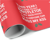 Rude Christmas Funny Weihnachten Unglaublich witzi Geschenkpapier (Rolleneckpunkt)