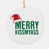 Rude Christmas Keramik Ornament (Hinten)