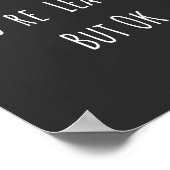 Rude, dass du Verlasse, aber ok - Funny New Job, Poster (Ecke)