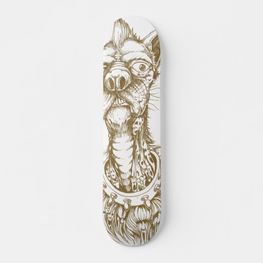 Rude Dog Design aus Holz Skateboard (Vorne)