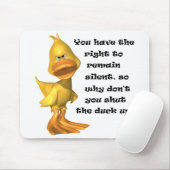 Rude Duck Square Mousepad (Mit Mouse)