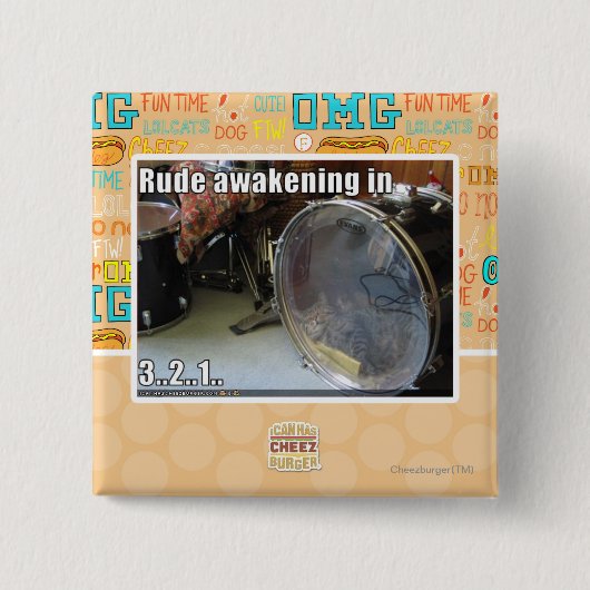 Rude Erwachen in Button (Vorderseite)