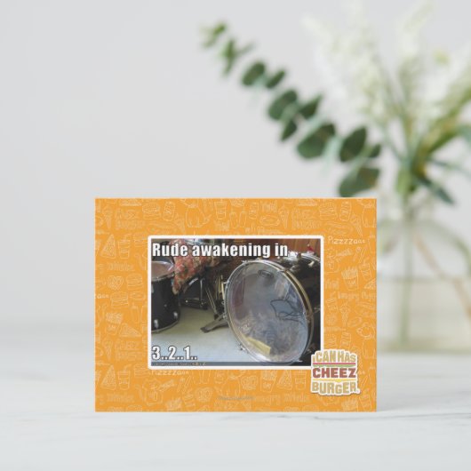 Rude Erwachen in Postkarte (Stehend Vorderseite)