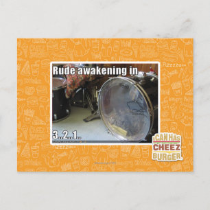 Rude Erwachen in Postkarte