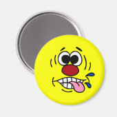 Rude Face Grumpey Magnet (Vorderseite/Rückseite)