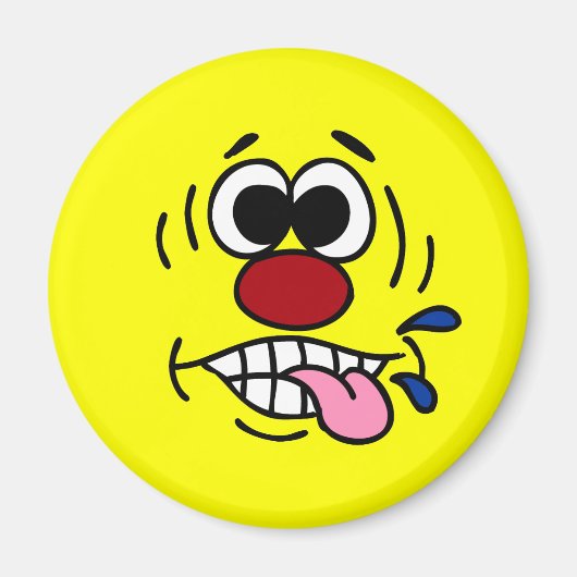 Rude Face Grumpey Magnet (Vorne)