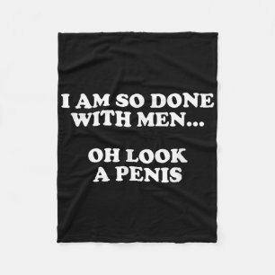 Rude for Women Ual Spaß Funny Kinky Dirty Joke Fleecedecke