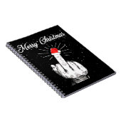 Rude frohe Weihnachten Mittelfinger Xmas Ugly Notizblock (Rechte Seite)
