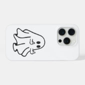 Rude Ghost – Funny Offensive Halloween iPhone Case Hülle (Rückseite (Horizontal))