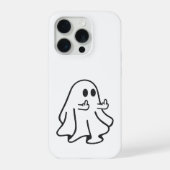 Rude Ghost – Funny Offensive Halloween iPhone Case Hülle (Rückseite)