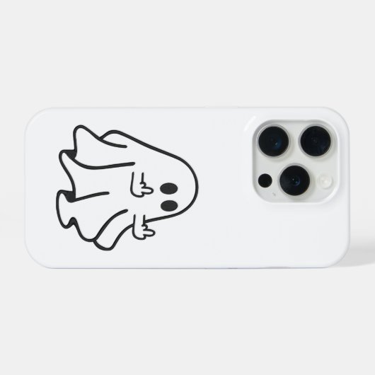 Rude Ghost – Funny Offensive Halloween iPhone Case iPhone Hülle (Rückseite (Horizontal))