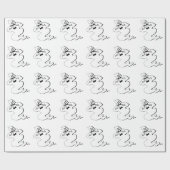 Rude Ghost Halloween Geschenkpapier (Flach)