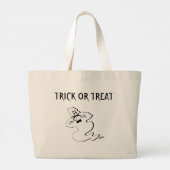 Rude Ghost - Trick oder Treat Jumbo Stoffbeutel (Rückseite)