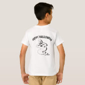 Rude Ghost - Trick oder Treat und Happy Halloween T-Shirt (Schwarz voll)