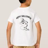 Rude Ghost - Trick oder Treat und Happy Halloween T-Shirt (Rückseite)