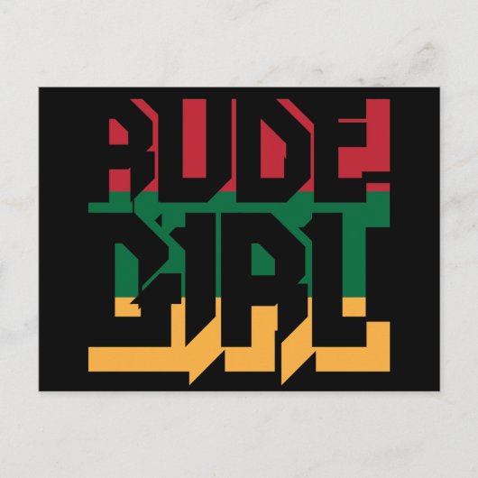 Rude Girl Postkarte (Vorderseite)