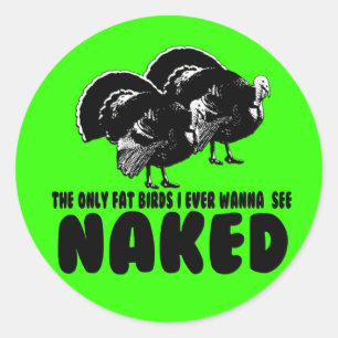 Rude Huhn Runder Aufkleber
