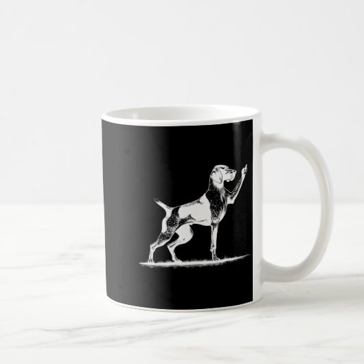 Rude Inter Dog Hole German Shorthaired Inter Dog Kaffeetasse (Rechts)