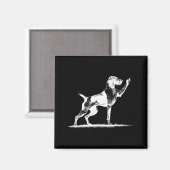 Rude Inter Dog Hole German Shorthaired Inter Dog Magnet (Vorderseite/Rückseite)