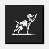 Rude Inter Dog Hole German Shorthaired Inter Dog Magnet (Vorne)