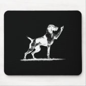 Rude Inter Dog Hole German Shorthaired Inter Dog  Mousepad (Vorne)