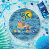 Rüde Küken, niedlich und farbig Pappteller (Party)