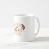 Rude Mops mit Mittelfinger Kaffeetasse (VorderseiteRechts)