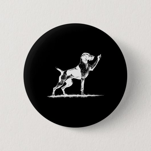 Rude Pointer Dog Hole German Shorthhaden Pointer D Button (Vorderseite)