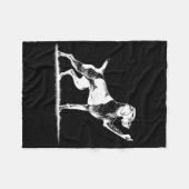 Rude Pointer Dog Hole German Shorthhaden Pointer D Fleecedecke (Vorderseite (Horizontal))