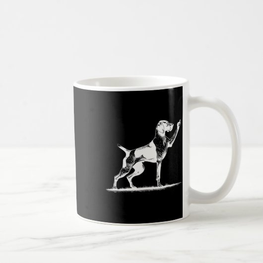 Rude Pointer Dog Hole German Shorthhaden Pointer D Kaffeetasse (Rechts)