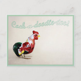 Rude Rooster Postcard Postkarte