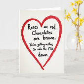 Rude Roses Are Red Calm Down Card Karte (Gelbe Blume)