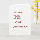 Rude Roses Are Red Thinking Of You Card Karte (Gelbe Blume)