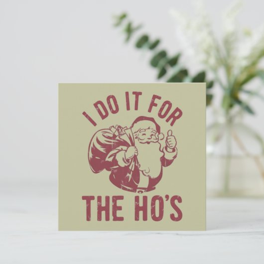 Rude Weihnachten Weihnachtsfeier Ich mache es für (Stehend Vorderseite)