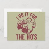 Rude Weihnachten Weihnachtsfeier Ich mache es für  (Vorne/Hinten)