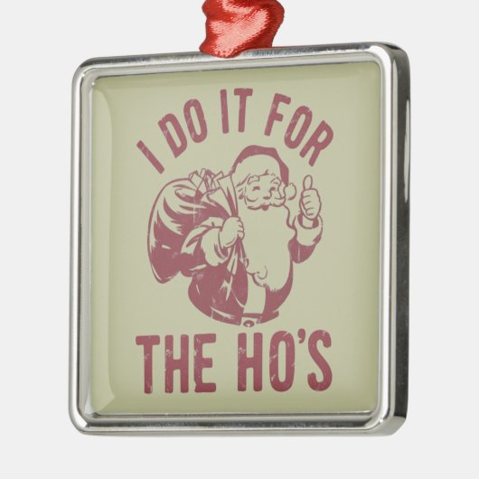 Rude Weihnachten Weihnachtsfeier Ich mache es für Ornament Aus Metall (Links)