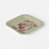 Rude Weihnachten Weihnachtsfeier Ich mache es für Pappteller (Gewinkelt)