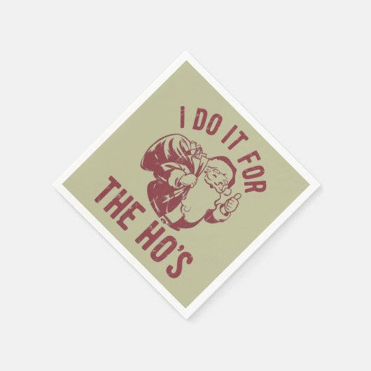 Rude Weihnachten Weihnachtsfeier Ich mache es für Serviette (Ecke)